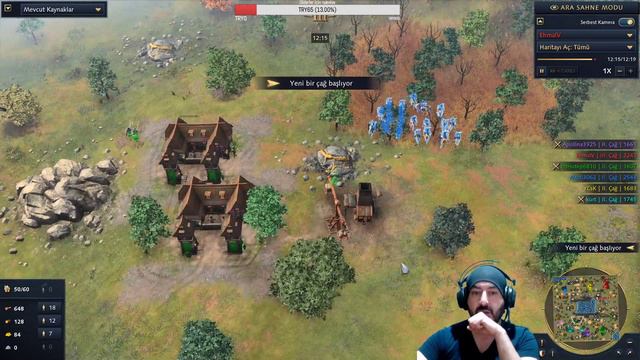 (Mudi-YCsK) x (Kurt-ImHotep-Apollina) 2.maç| Age of Empires 4 | TÜRKÇE смотреть онлайн