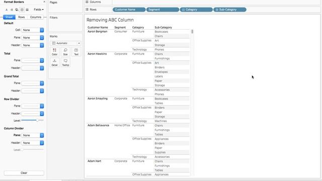 Tableau Tutorial - Removing 'Abc' Column смотреть онлайн