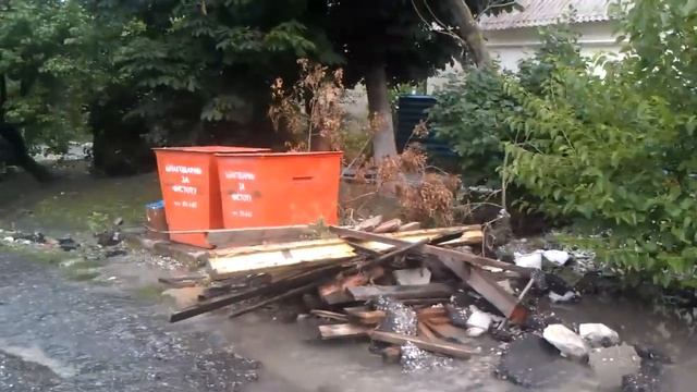 Результат наводнения в г. Геленджик п.Марьина роща