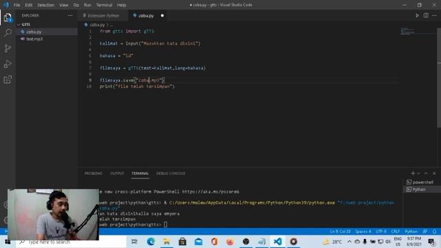Membuat Text To Speech Dengan gTTS Pada Python смотреть онлайн