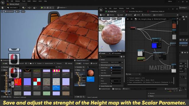 Height map blending with Normal map - Unreal Engine 5 смотреть онлайн