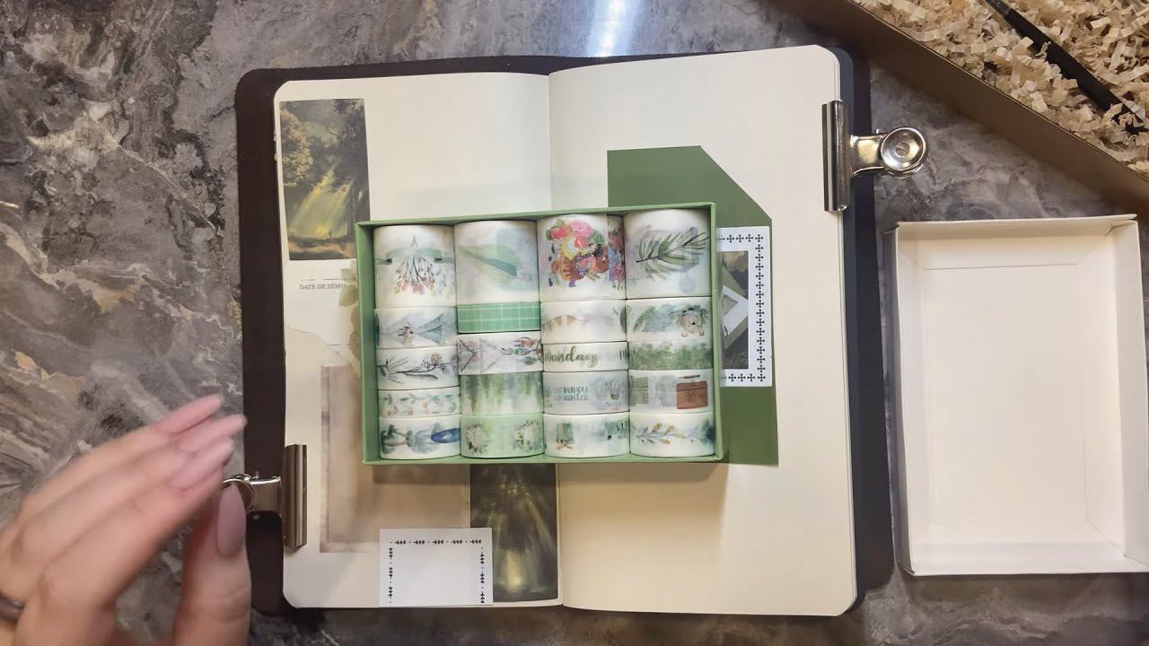 | ASMR | Journaling | No Talking | Vintage Journal Decoration | Relaxation 3