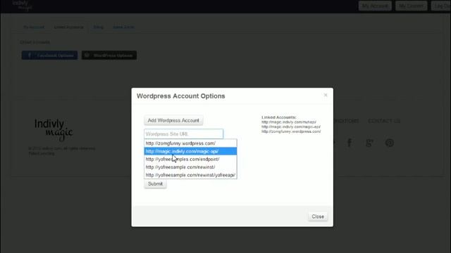 Indivly Magic Tutorial: Adding Your Wordpress Account смотреть онлайн