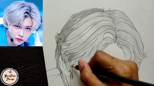 How to draw STRAY KIDS Felix step by step | Boy Drawing Tutorial | YouCanDraw смотреть онлайн