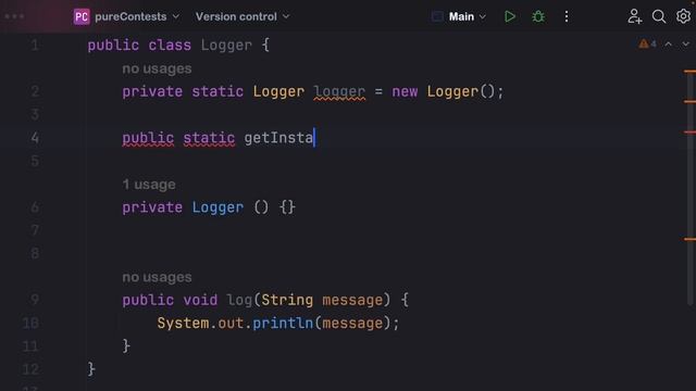 Singleton pattern in simple way смотреть онлайн