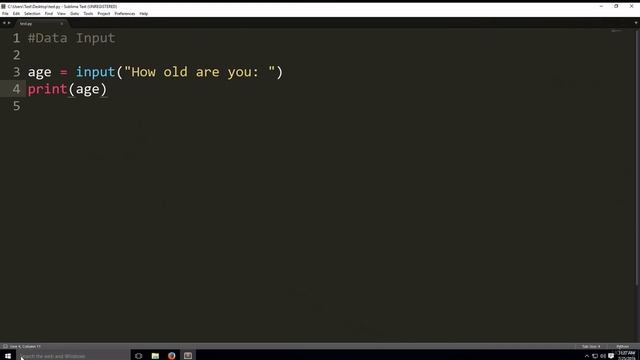 Data Input Setup and Input Function смотреть онлайн