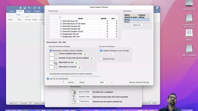 Open Excel files in JMP on a mac смотреть онлайн