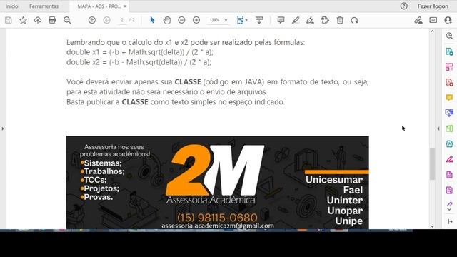MAPA ADS PROGRAMAÇÃO II 532022 смотреть онлайн