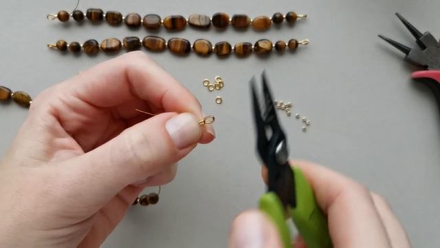 Что стало с браслетом через год!!! Мастер-класс. Браслет тигровый глаз. Handmade. Bracelet. смотреть онлайн