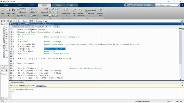 runge-kutta method matlab code смотреть онлайн