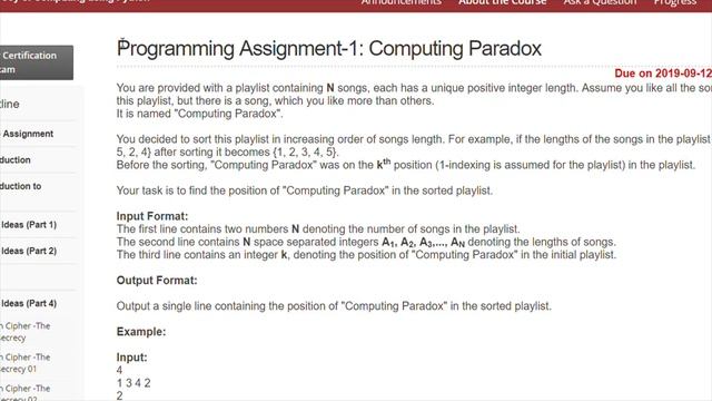NPTEL |The Joy of computing using Python | WEEK 6| Programming Assignment-1:Computing Paradox смотреть онлайн