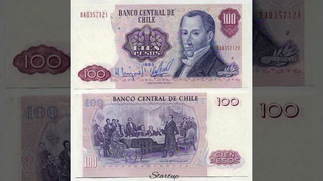 Банкноты мира. Banknotes of the world.Банкноты Чили. Banknotes of Chile.#Shorts. Startup-186. смотреть онлайн