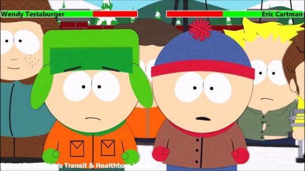 Wendy Testaburger vs. Eric Cartman with healthbars