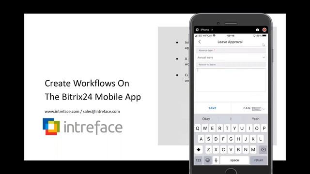 Bitrix24 Mobile App - Workflow Creation Tool смотреть онлайн