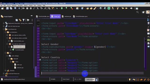 03 Forms and Validation in Spring Framework смотреть онлайн