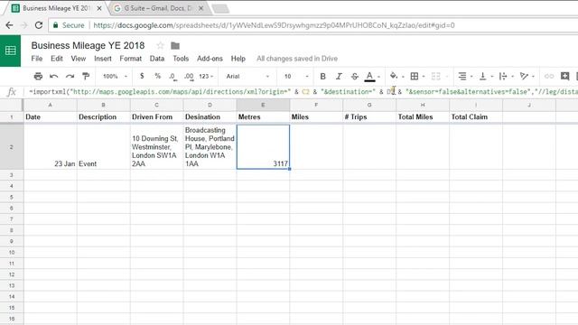 How to Calculate & Track Your Business Mileage Automatically with Google Sheets смотреть онлайн