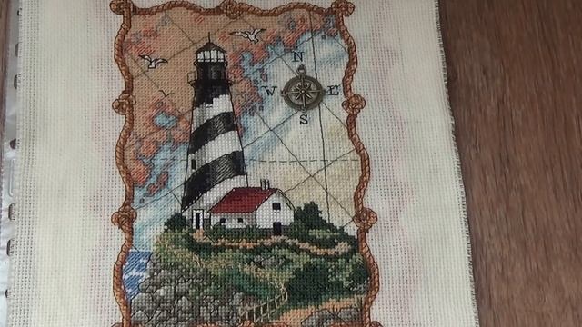 Вышитая работа Mariner`s Light от Dimensions смотреть онлайн