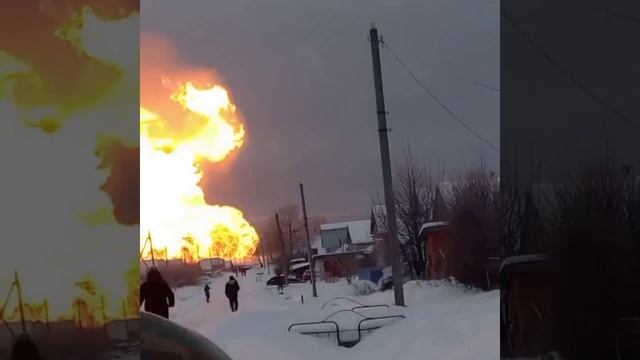 Утечка на подземном газопроводе привела к пожару в Вурнарском районе Чувашии