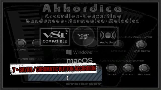 Akkordica Accordion Concertina Bandoneon Harmonica Melodica VST VST3 AU KONTAKT EXS Apple U2B M1/M2