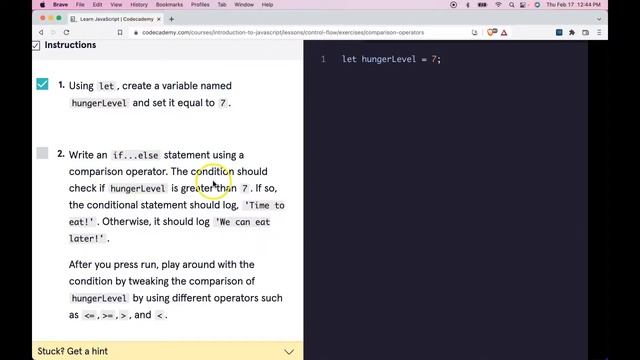 JavaScript Comparison Operators Explained, Learning to Code with Codecademy, JS Programming Lessons смотреть онлайн