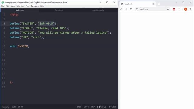PHP Tutorial - 27 - Constants in PHP смотреть онлайн