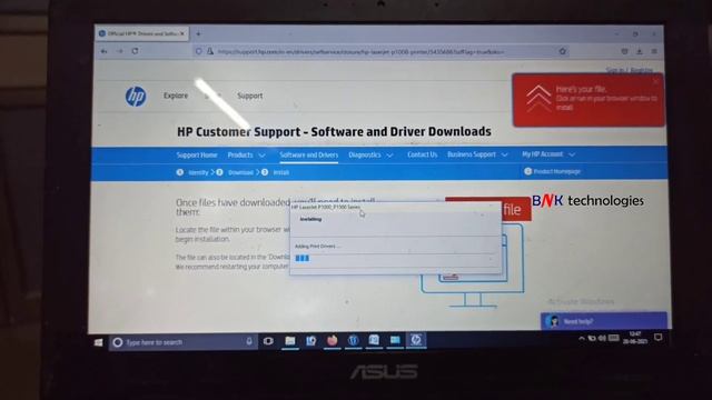 HP LaserJet P1008 Printer Driver Download & Installation In Windows 10 ll മലയാളം смотреть онлайн