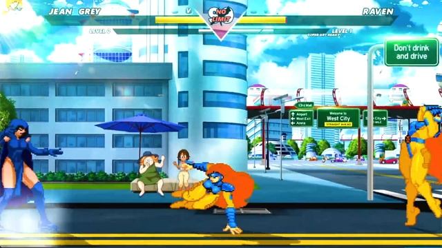 JEAN GREY VS RAVEN | MARVEL VS DC MUGEN смотреть онлайн