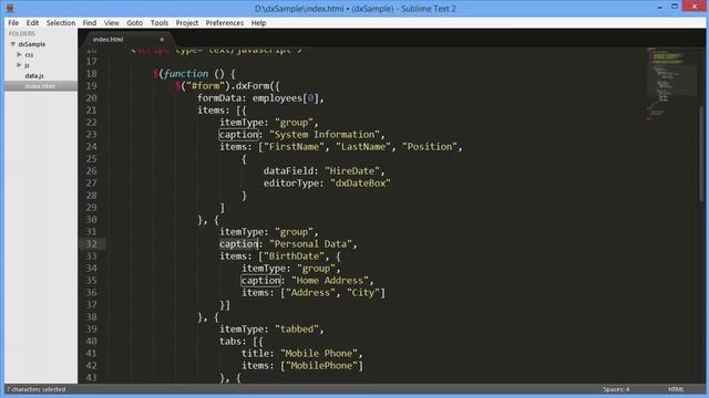 DevExpress DevExtreme: dxForm Getting Started смотреть онлайн