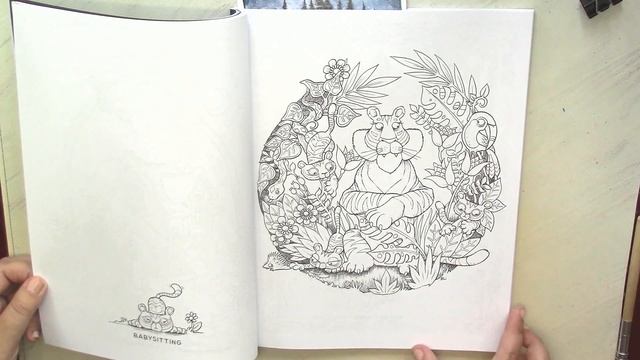 Moonlight Mischief #Coloring Book by R.J. Hampson /Flip through #adultcoloring смотреть онлайн