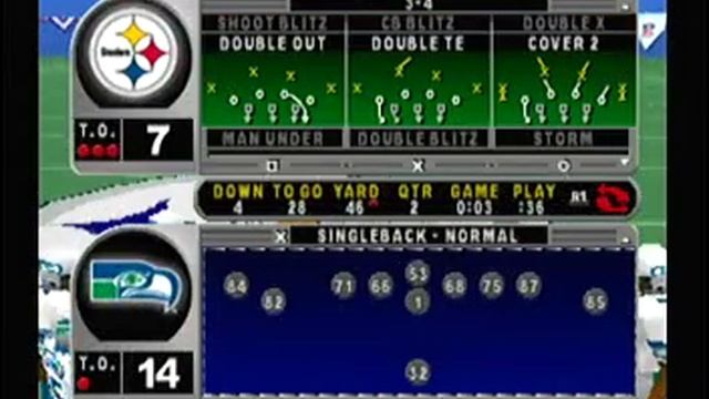 Madden 99 Game 4 Seattle Seahawks at Pittsburgh Steelers Week 4 смотреть онлайн