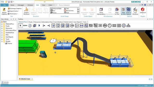 Tecnomatix Plant Simulation - 3D Decoration (Урок 13 - Создание наглядных моделей)