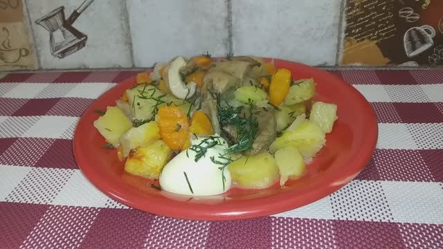 Картофель с ГРИБАМИ в духовке. Вкуснейший ужин! смотреть онлайн