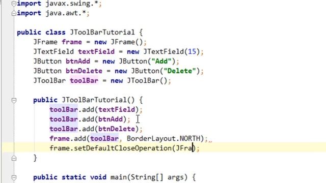 Java swing GUI tutorial #27: JToolBar смотреть онлайн