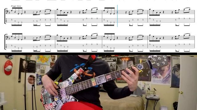 BOMBER - Tatsuro Yamashita - Bass Cover with Tab смотреть онлайн
