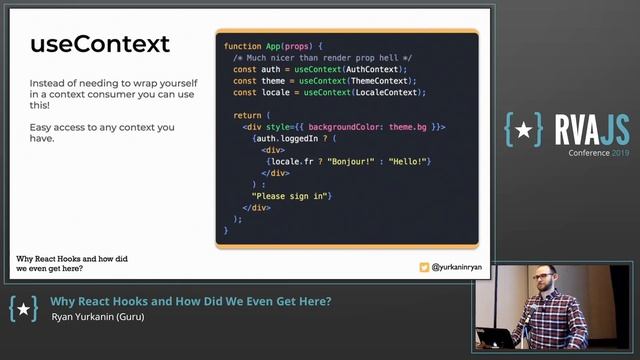 Why React Hooks and How Did We Even Get Here? | Ryan Yurkanin | RVAJS смотреть онлайн