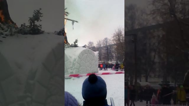 Дёмский парк :сожгли чучело Шок ? смотреть онлайн