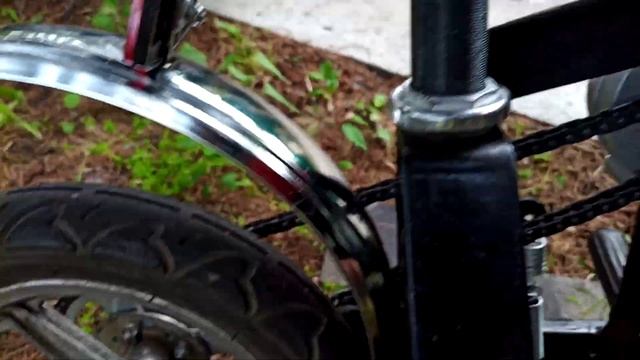 Мини мото байк с мотором от бензокосы.