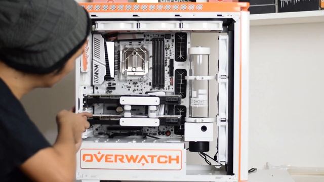 NZXT H440 Watercooled Setup Build PC Assisted By The CAT
