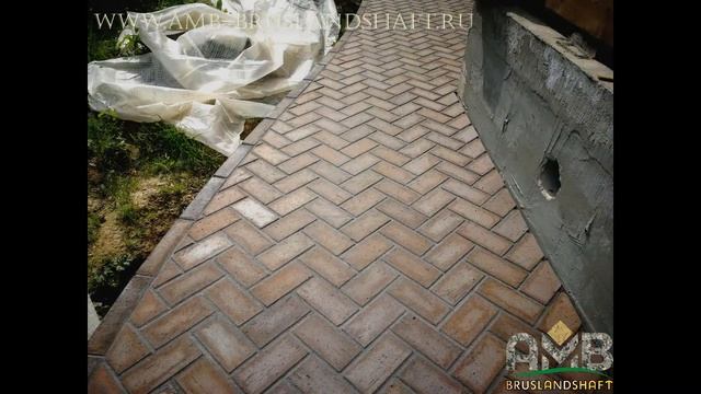 Въезд из клинкерной брусчатки,правильные входные группы их мощения тротуарной брусчаткой смотреть онлайн