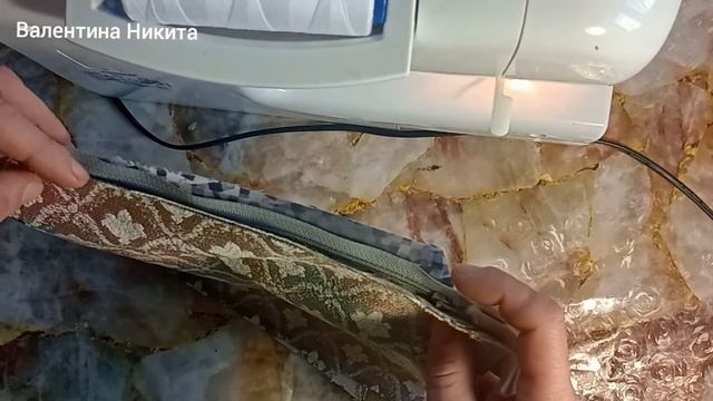 Шьём КОСМЕТИЧКУ своими руками из остатков ткани. смотреть онлайн