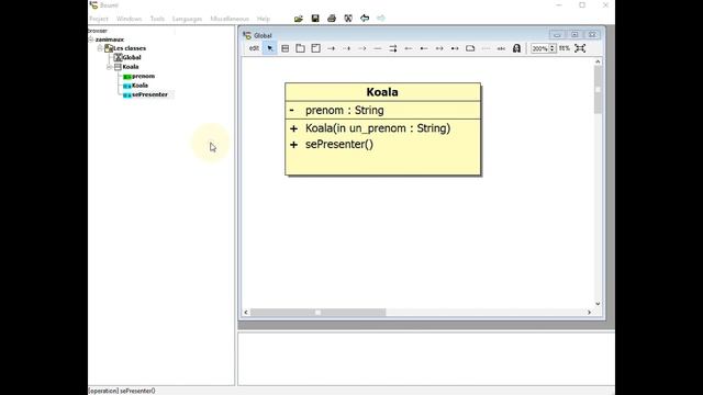 BOUML - Diagramme de classe et Java (1 sur 2) смотреть онлайн
