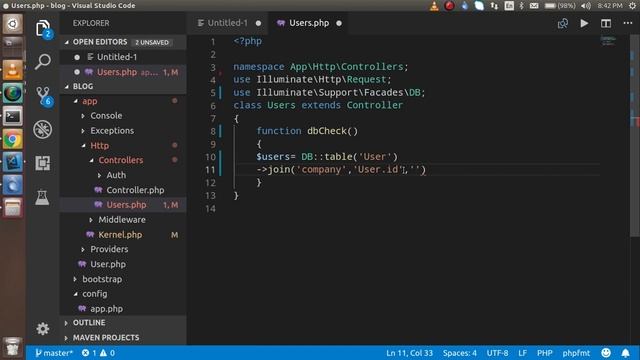 Laravel tutorial #14 use Joins смотреть онлайн