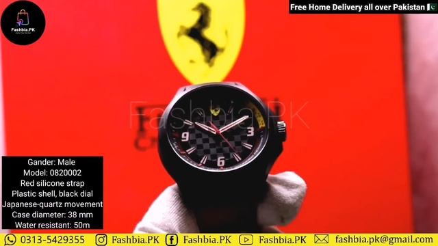 Original Ferrari Scuderia 820002 Pit Crew Quartz Red Sports Dial Men's Watch || Fashbia.PK смотреть онлайн