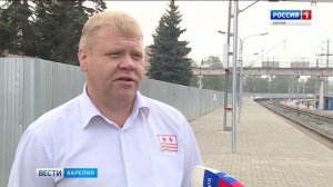 Железнодорожную платформу в Петрозаводске подняли до "Ласточки"