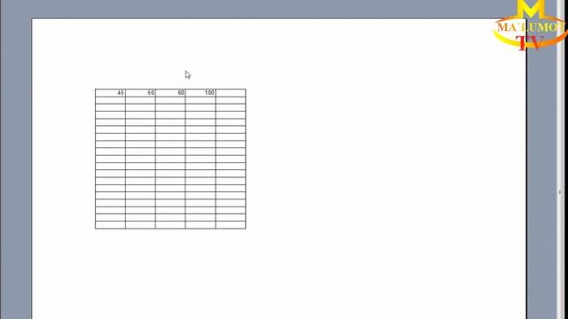 Excel da A4 formatga sig'dirish va jadvalni ko'rinishi. смотреть онлайн