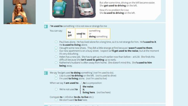 English Grammar in Use | Unit 61 be / get used to смотреть онлайн
