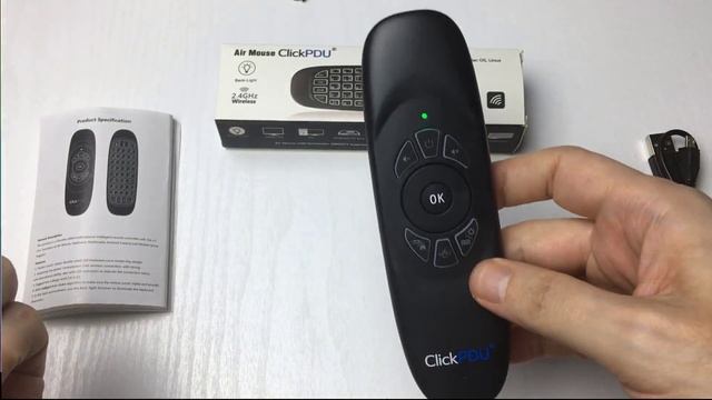 Air Mouse пульт с русской клавиатурой и подсветкой кнопок ClickPDU G64 обзор