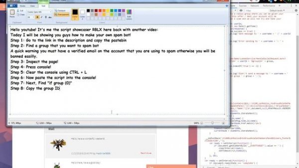 How to make a spam Bot On roblox!