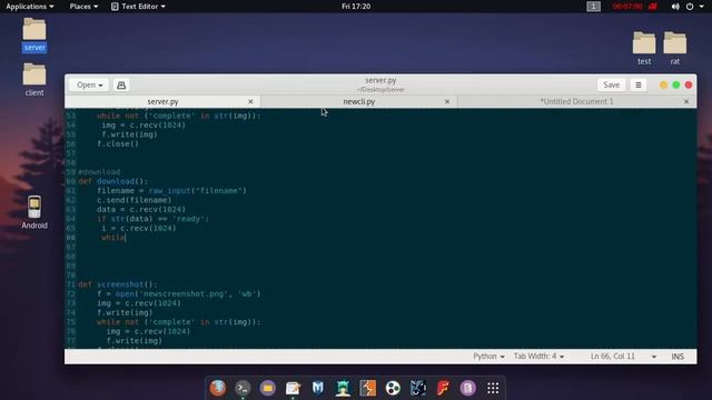 python reverse shell part 6 - File transfer through socket смотреть онлайн