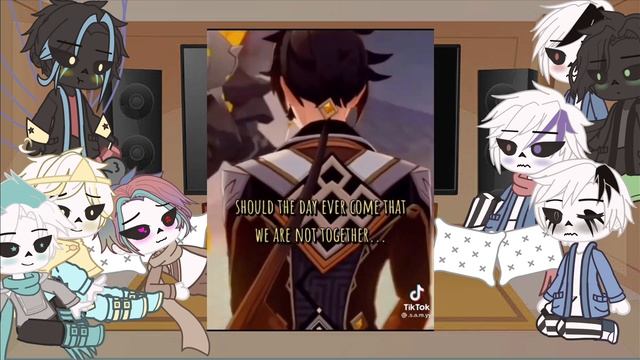 Sans aus reacts to male y/n As the geo Archon (morax) смотреть онлайн